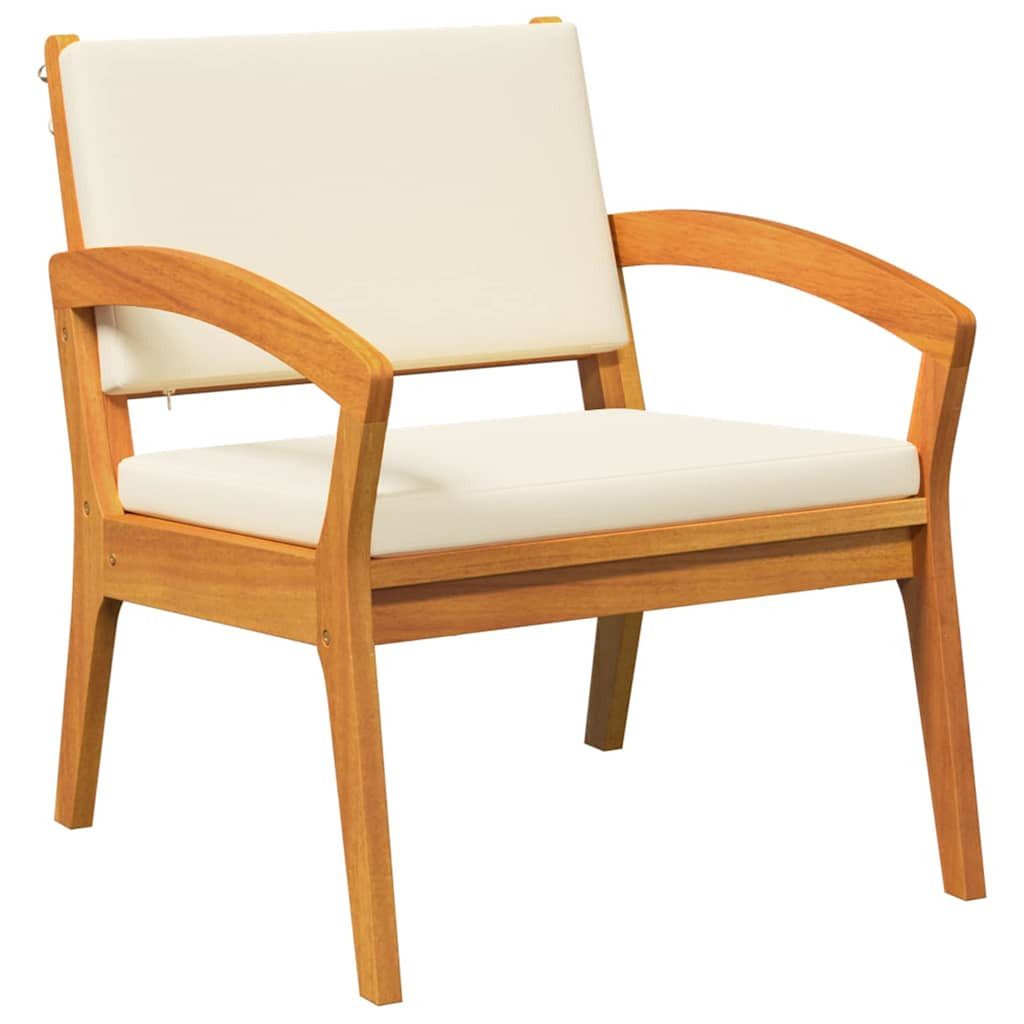 vidaXL Gartenlounge-Set Gartenstuhl 2 stk. Öl-Natur Massivholz, (2-tlg)