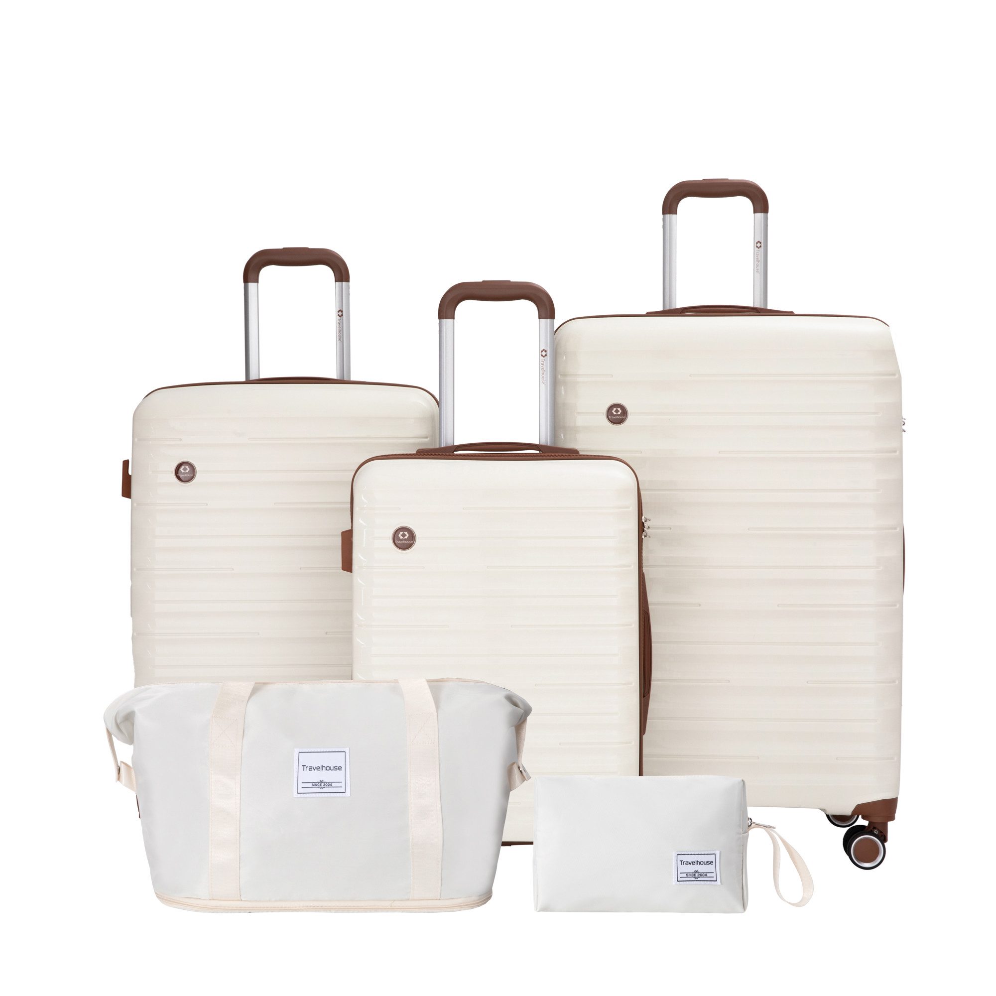 Travelhouse Trolleyset Ascona, 4 Rollen, (Spar-Set, günstig online kaufen