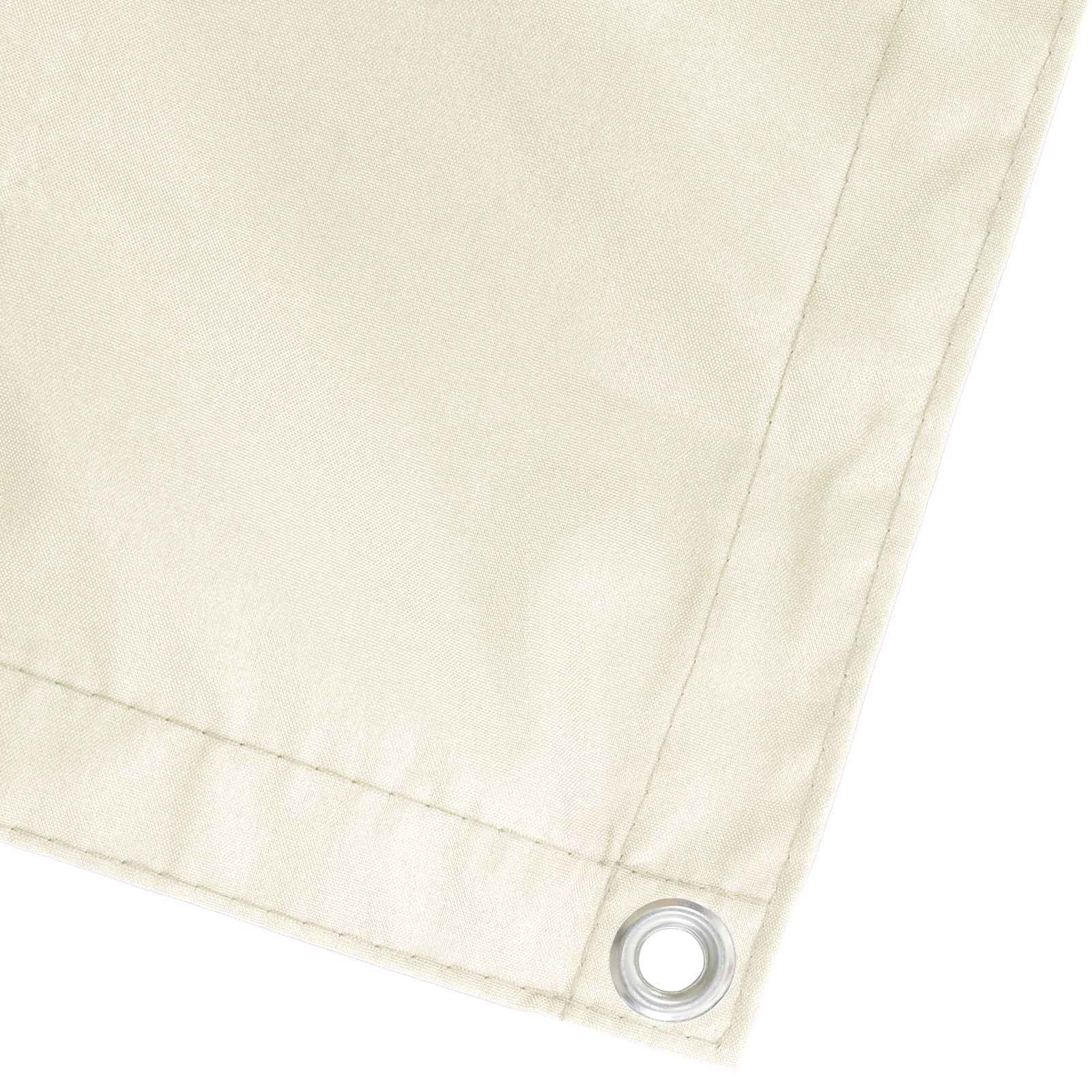 vidaXL Balkonsichtschutz Balkon Sichtschutz 180 x 200 cm Stoff mit PU-Beschichtung Creme (1-St)