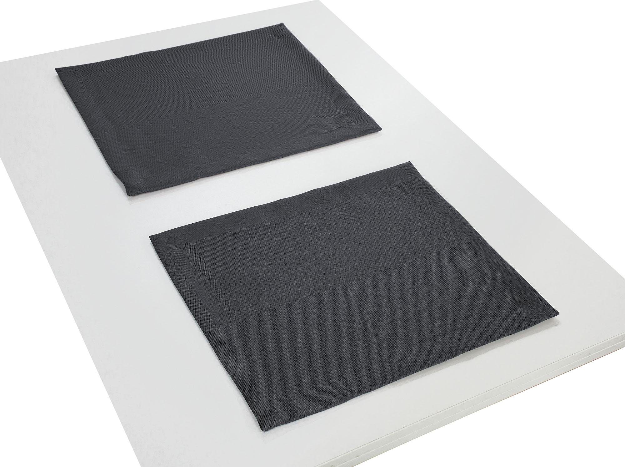 Platzset, Uni Collection, Adam, (Packung, 2-St) schwarz | Tischsets