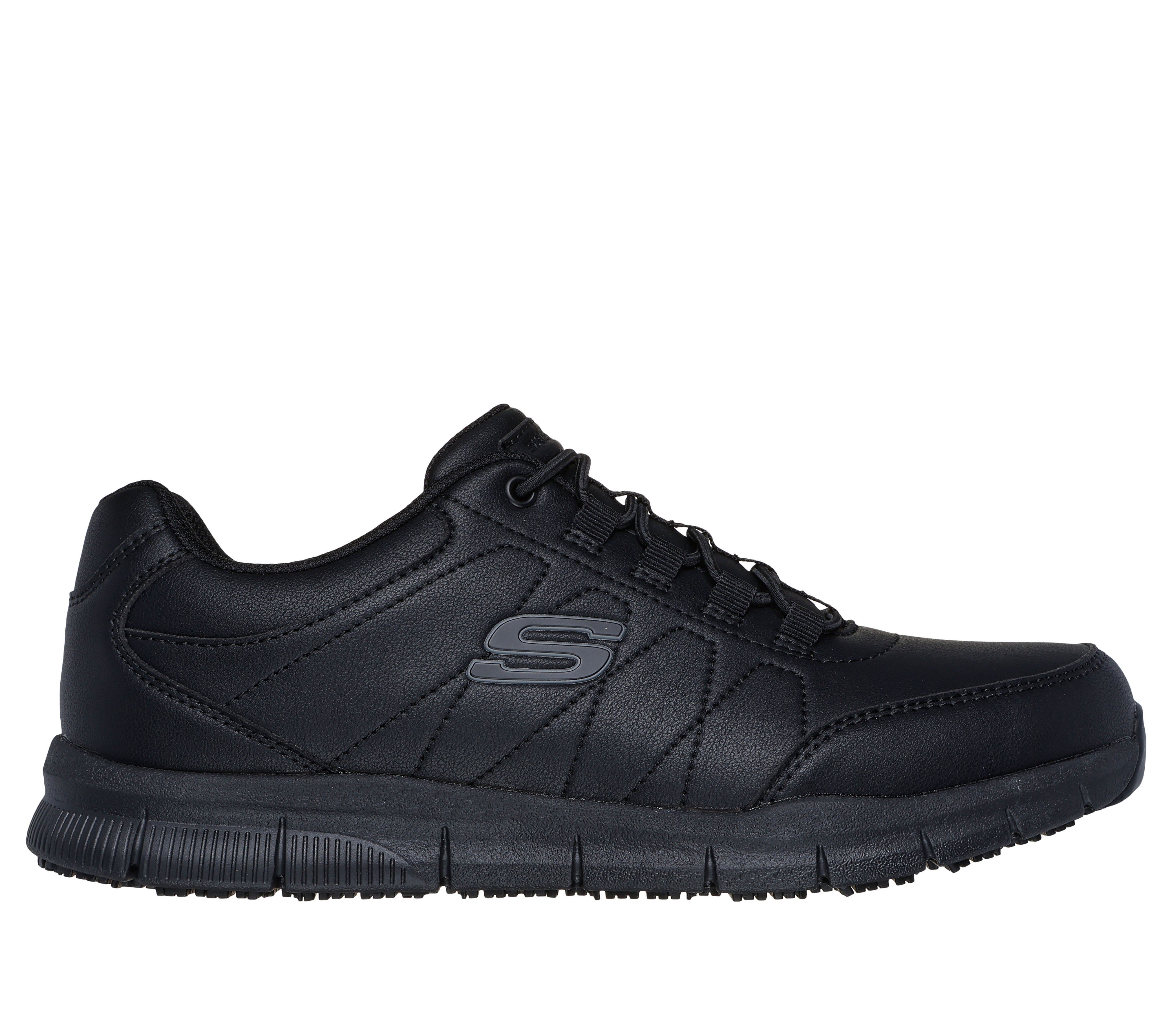 Skechers NAMPA-OSIL O1 SR EN ISO 20347:2022 Herren Arbeitsschuh Rutschfest, Bequem & Leicht mit Memory Foam Komfort