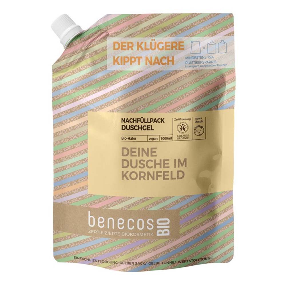 Benecos Duschgel Hafer - Duschgel Refill 1L