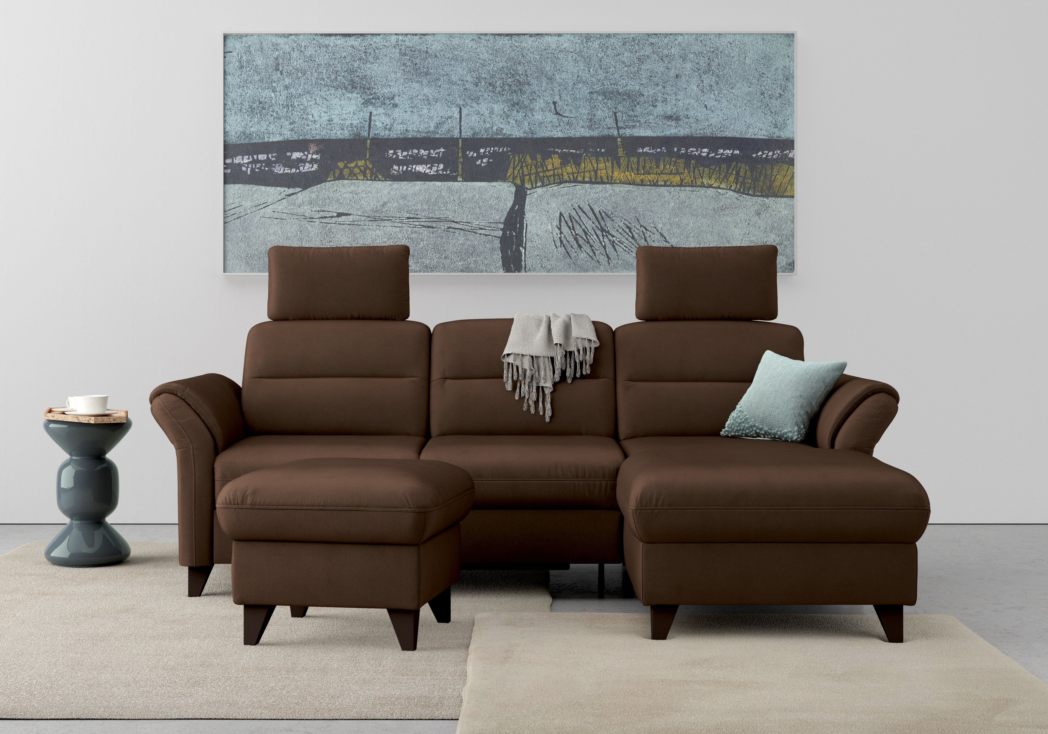sit&more Ecksofa Mellum L-Form, Federkern, wahlweise günstig online kaufen