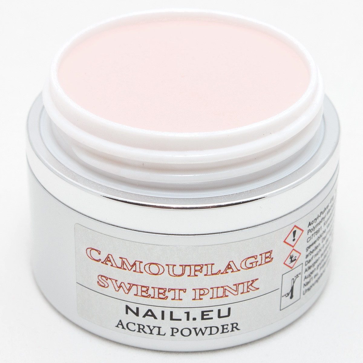 Nail1.eu Nageldesign Zubehör MakeUp Acryl-Pulver Camouflage Sweet Pink 50ml/41g Acryl-Puder Acryl