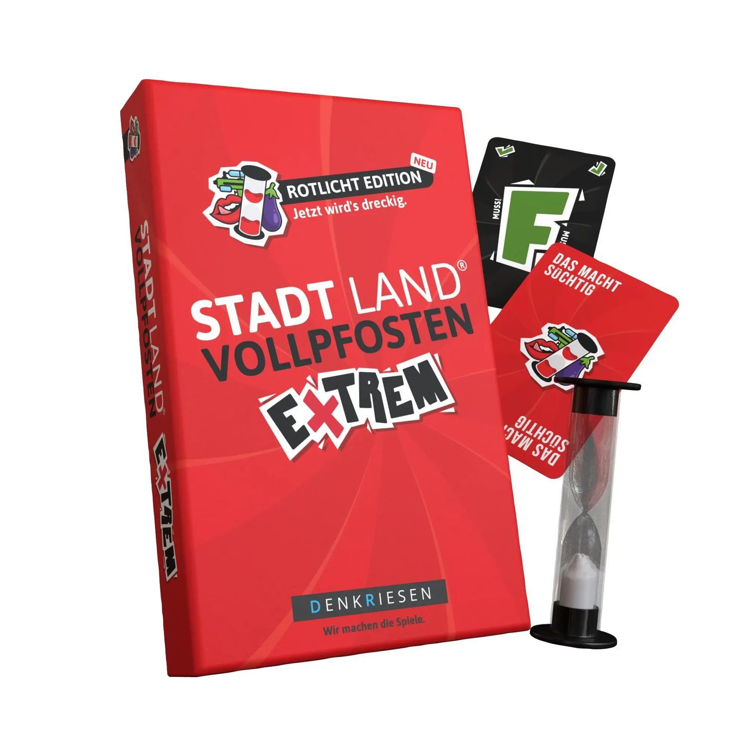 Denkriesen Spiel DENKRIESEN - STADT LAND VOLLPFOSTEN® - Extrem - ROTLICHT EDITION -...