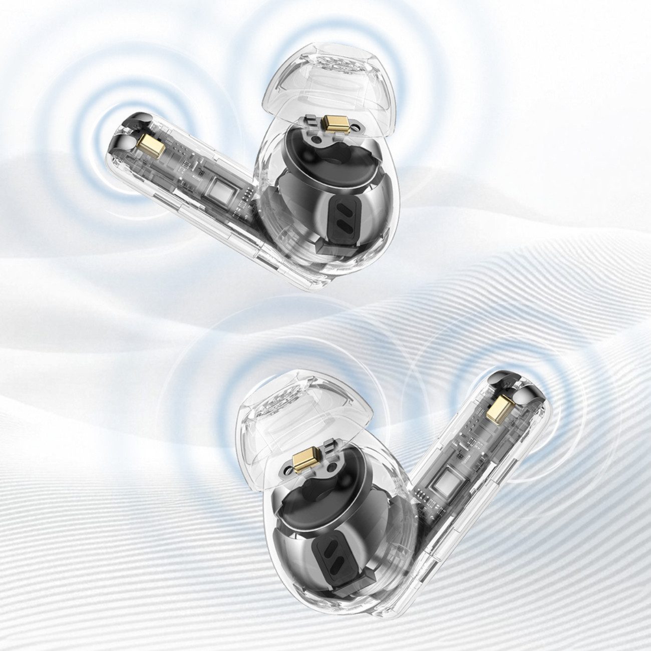 Dudao U21 Bluetooth-Kopfhörer (Bluetooth, TWS In-Ear Kopfhörer mit ANC+ENC und Ladeetui)