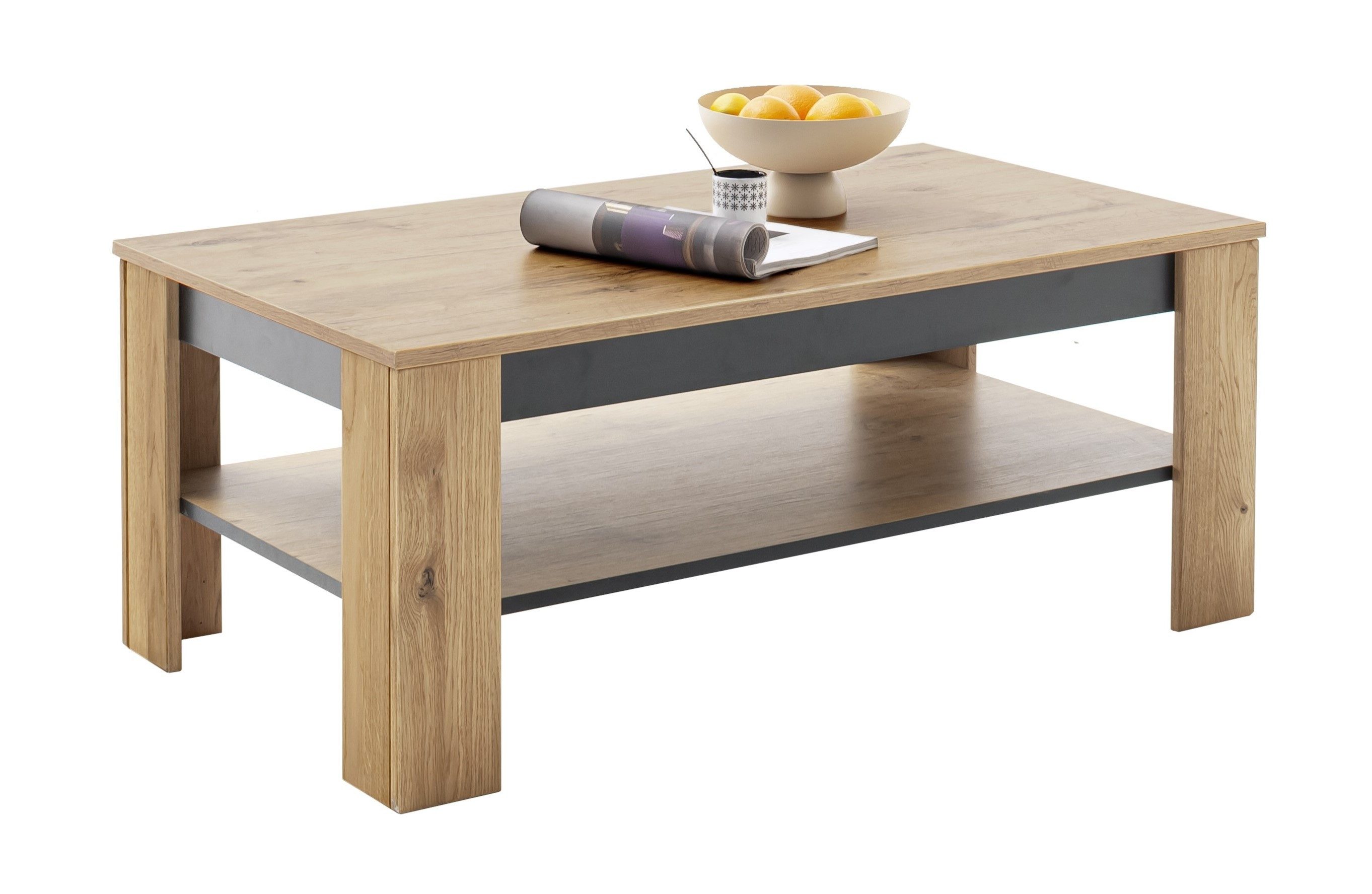freiraum Couchtisch GRENO, in Wildeiche Nachbildung - 115x46x65 (BxHxT)