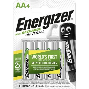 Energizer Universal NiMH Mignon-Akkus 1300 mAh, 4er Akku