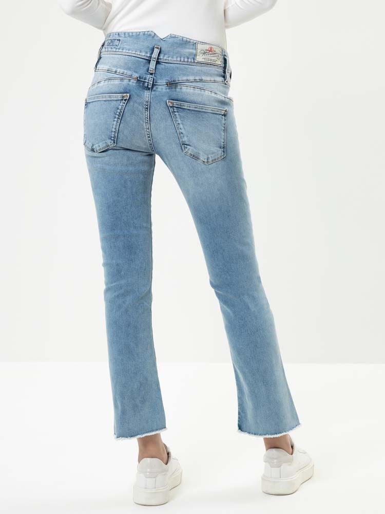 Herrlicher Bootcut-Jeans Pearl Cropped Reused Denim günstig online kaufen