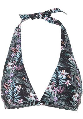 CRUZ Triangel-Bikini-Top Pozzuoli, mit floralem Allover-Print