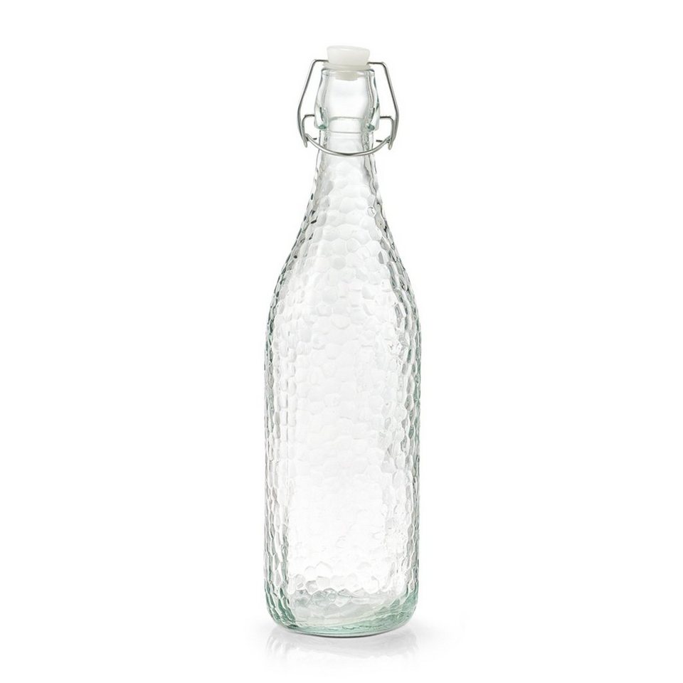 Zeller Present Vorratsglas Glasflasche mit Bügelverschluss 1000 ml, Glas,  (1-tlg), zum Befüllen, Zum Aufbewahren von Flüssigkeiten, Ansetzen von Ölen  oder als Deko-Vase