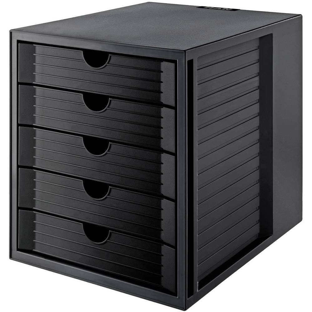 HAN Schubladenbox SchubladenboxDIN A4, 5 geschlossene Schubladen schwarz | Schubladenboxen
