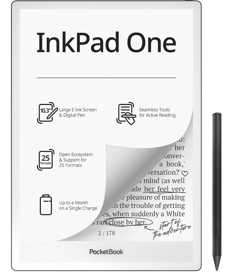 PocketBook InkPad One E-Book (10,3", 32 GB, WLAN)