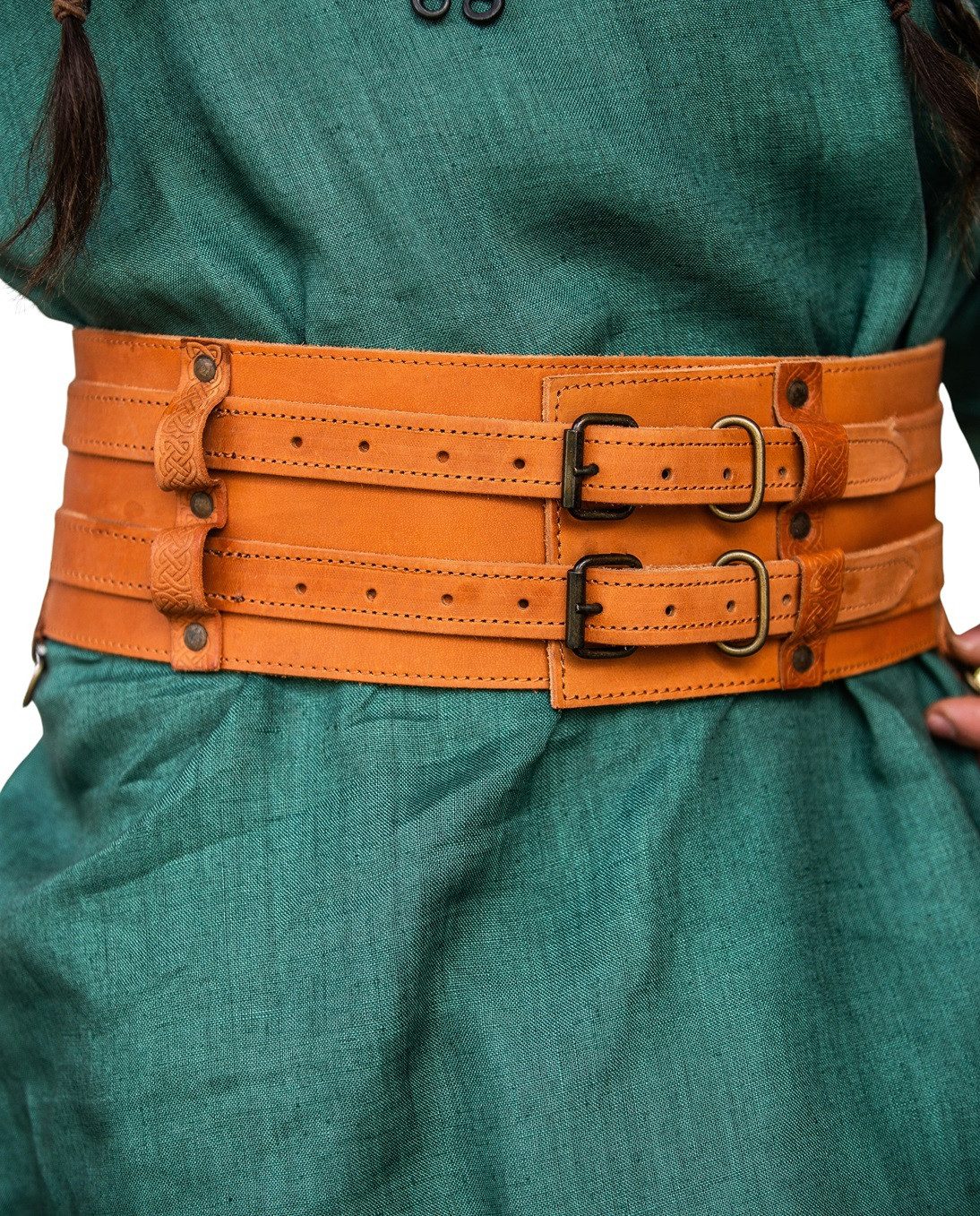 Wikinger-Kostüm Gürtel "Sif" aus Leder