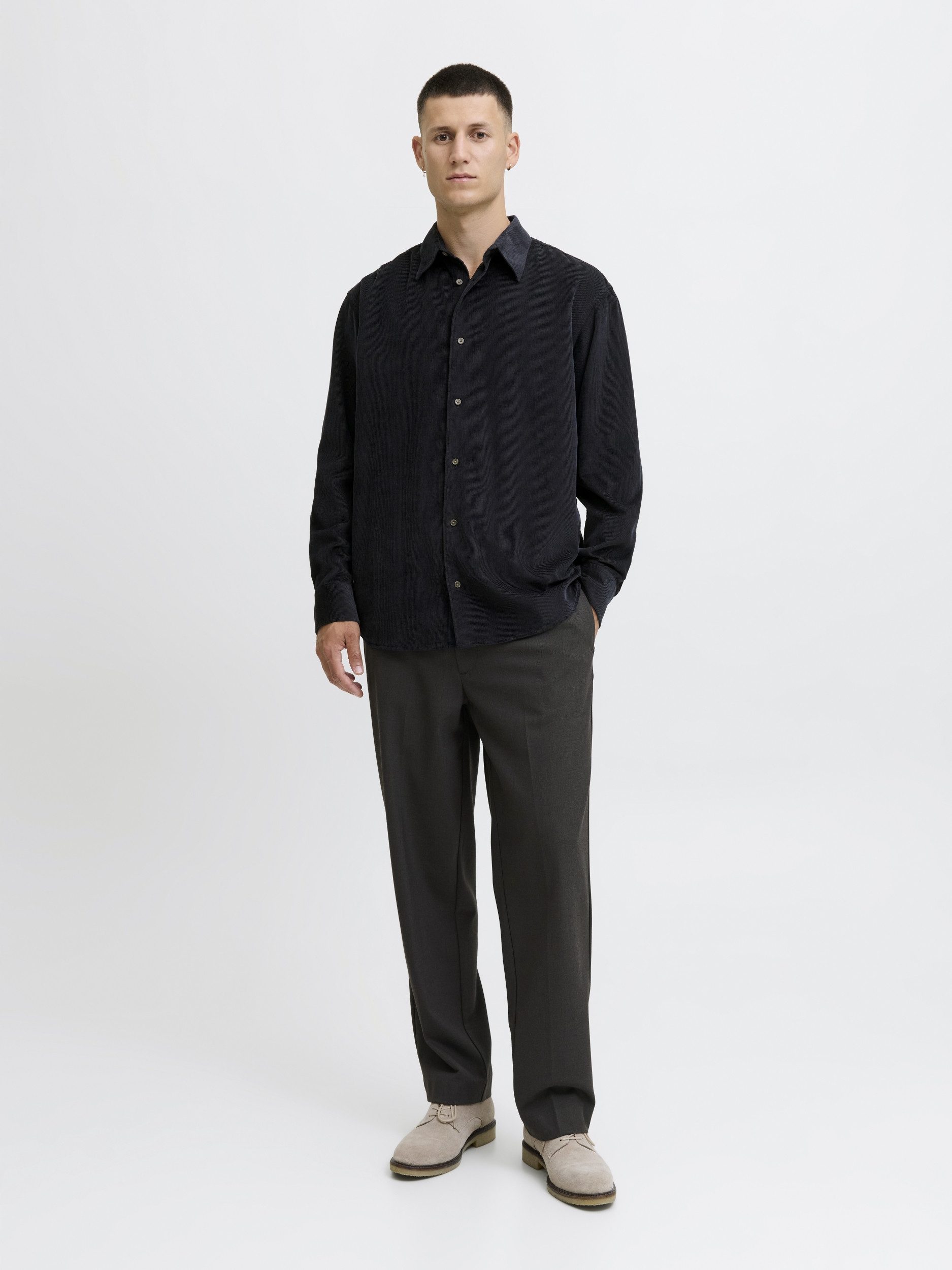 Jack & Jones Langarmhemd JPRCCASCOT CORDUROY L/S SHIRT