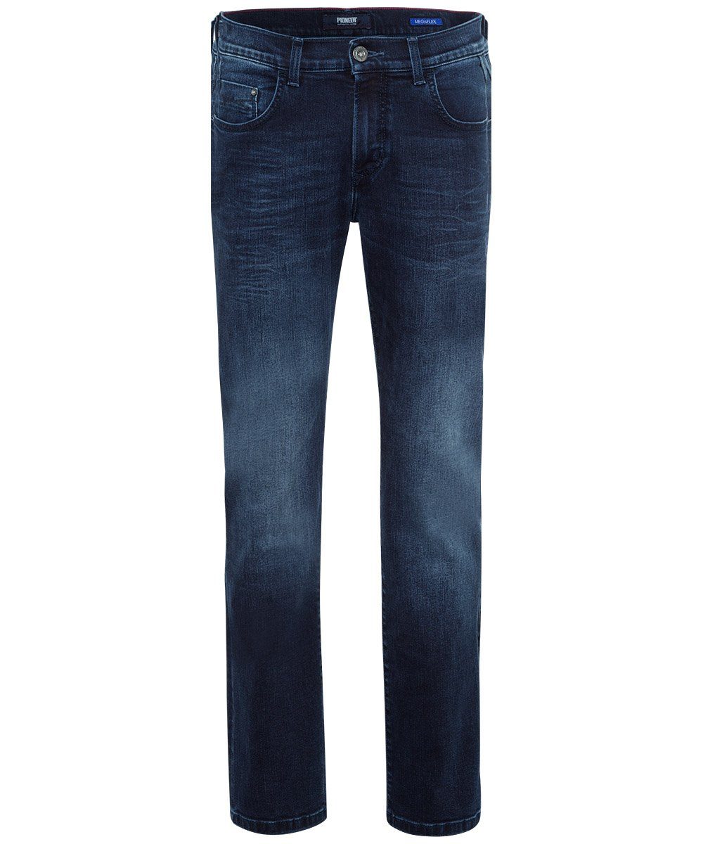 Dark Jeans Eric Denim Blue Pioneer Authentic Fit Megaflex Straight Handcrafted 5-Pocket-Jeans