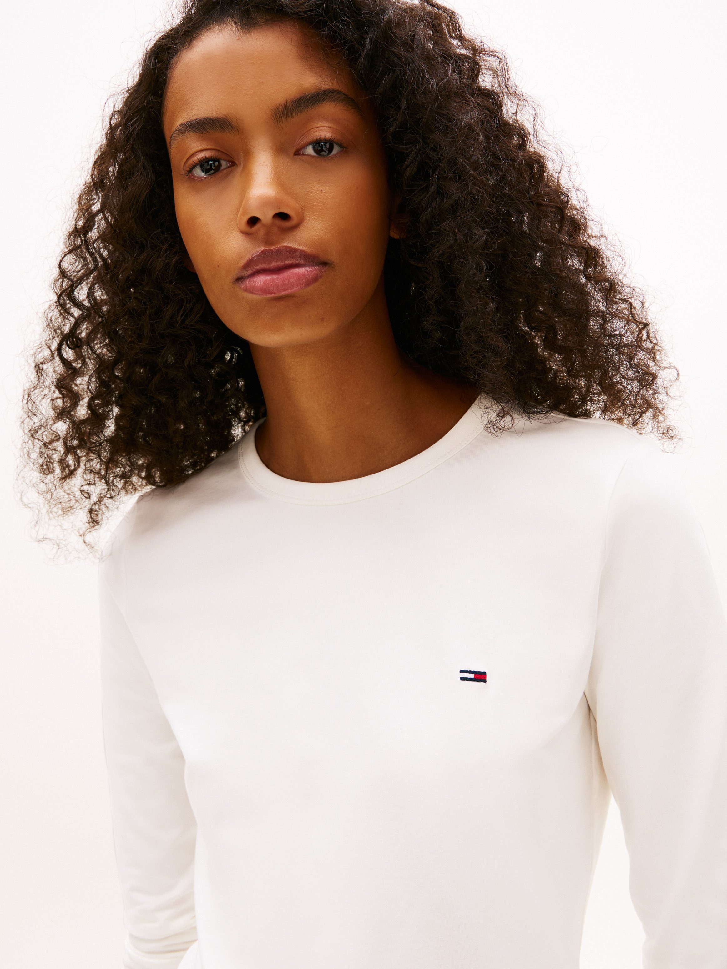 Tommy Jeans Langarmshirt TJW SLIM JERSEY LS TEE