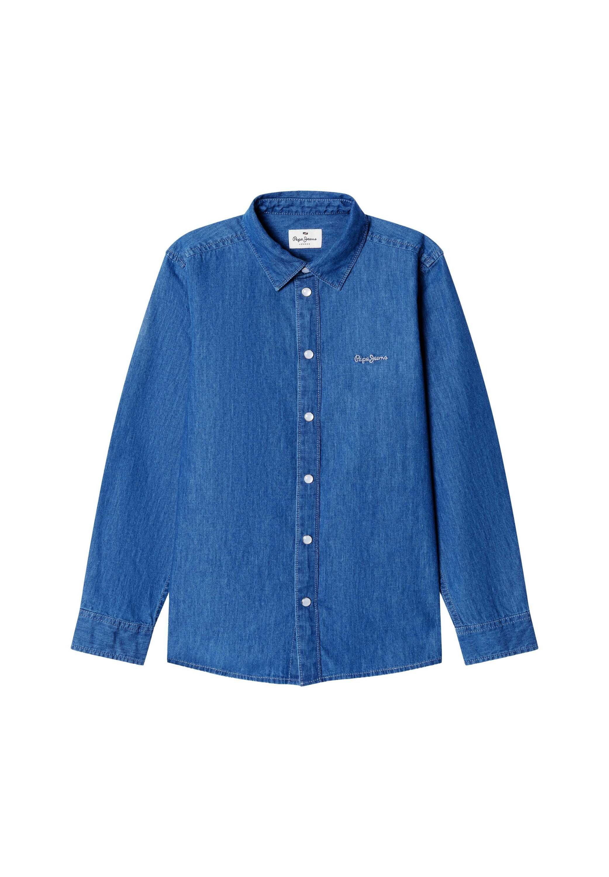 Pepe Jeans Funktionsshirt Freizeithemd CLASSIC SLIM SHIRT - MEDIUM BLUE
