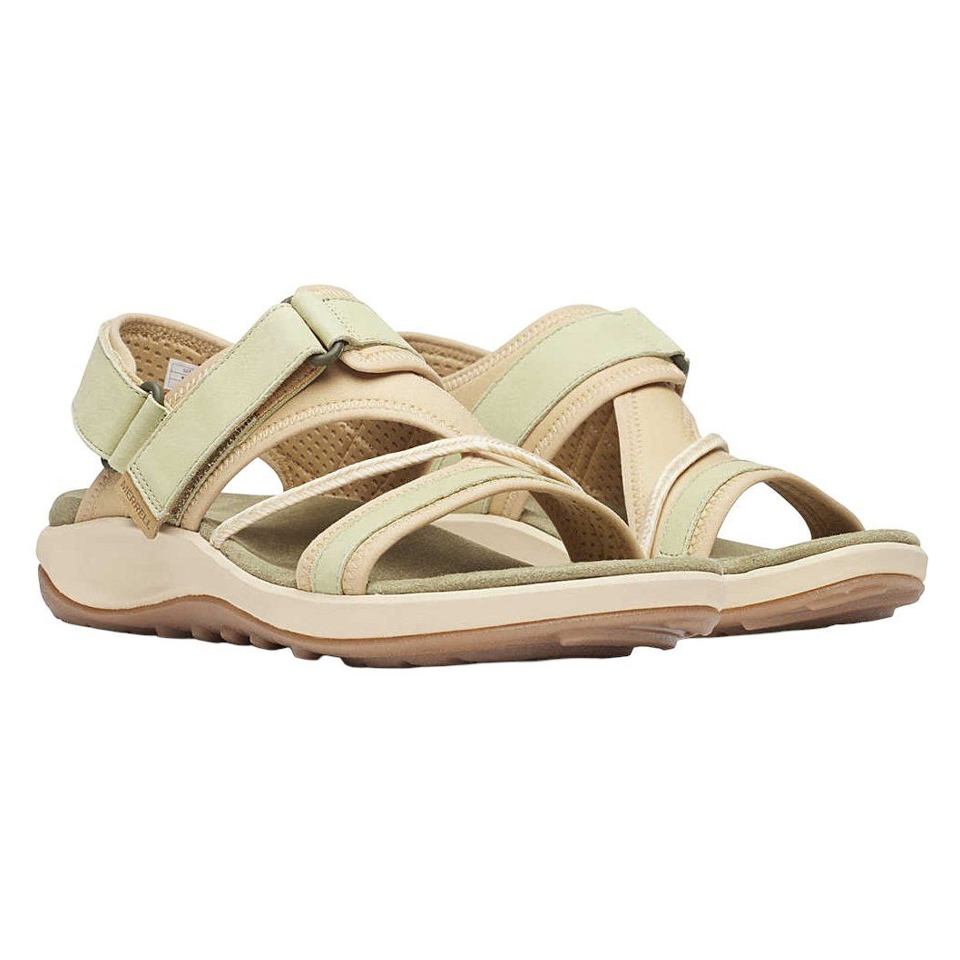 Terran 4 Backstrap (Vollnarbenleder, Klettverschluss) beige Damen Sandale
