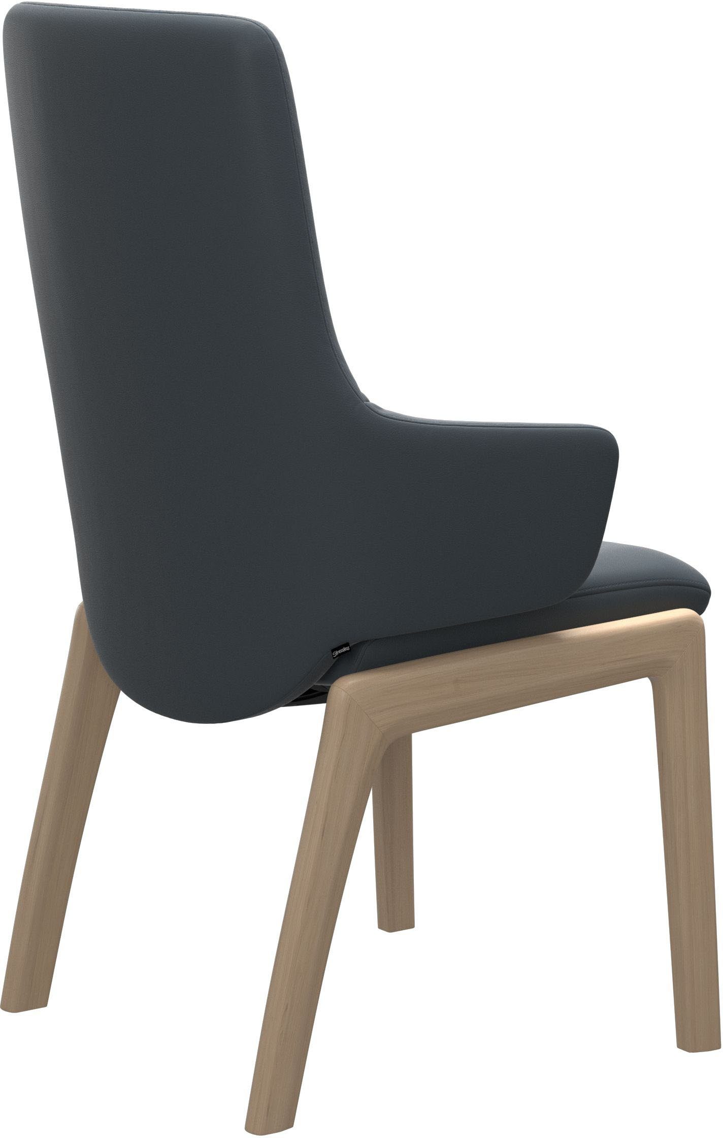 Stressless® Polsterstuhl Laurel, High Back mit Armlehne, Größe L, mit abgerundeten Beinen in Walnuss