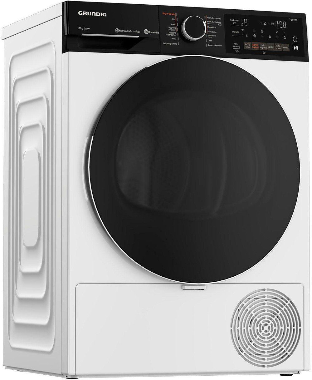 Grundig Ablufttrockner Frontlader Wärmepumpe 8kg TouchDry EEK: A+++