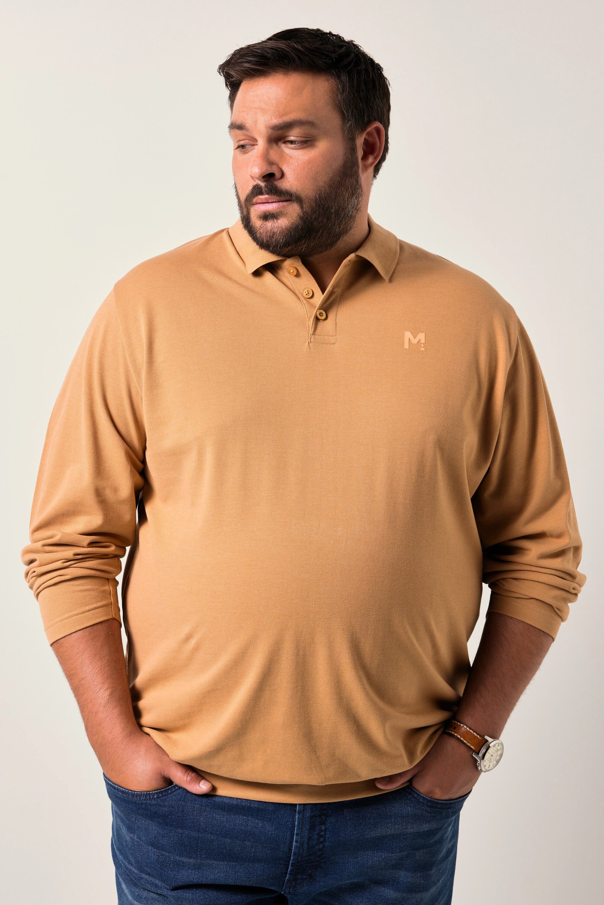 Men Plus Poloshirt Men+ Poloshirt Bauchfit günstig online kaufen