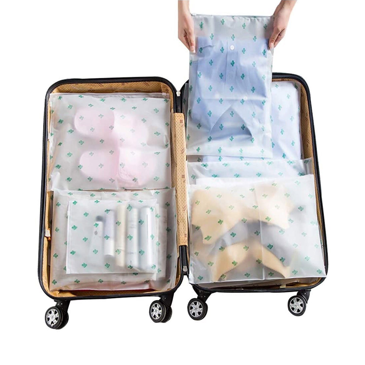 Transparente Kunststoff-Organizer-Aufbewahrungs-Wiederverwendbare Reisetasche