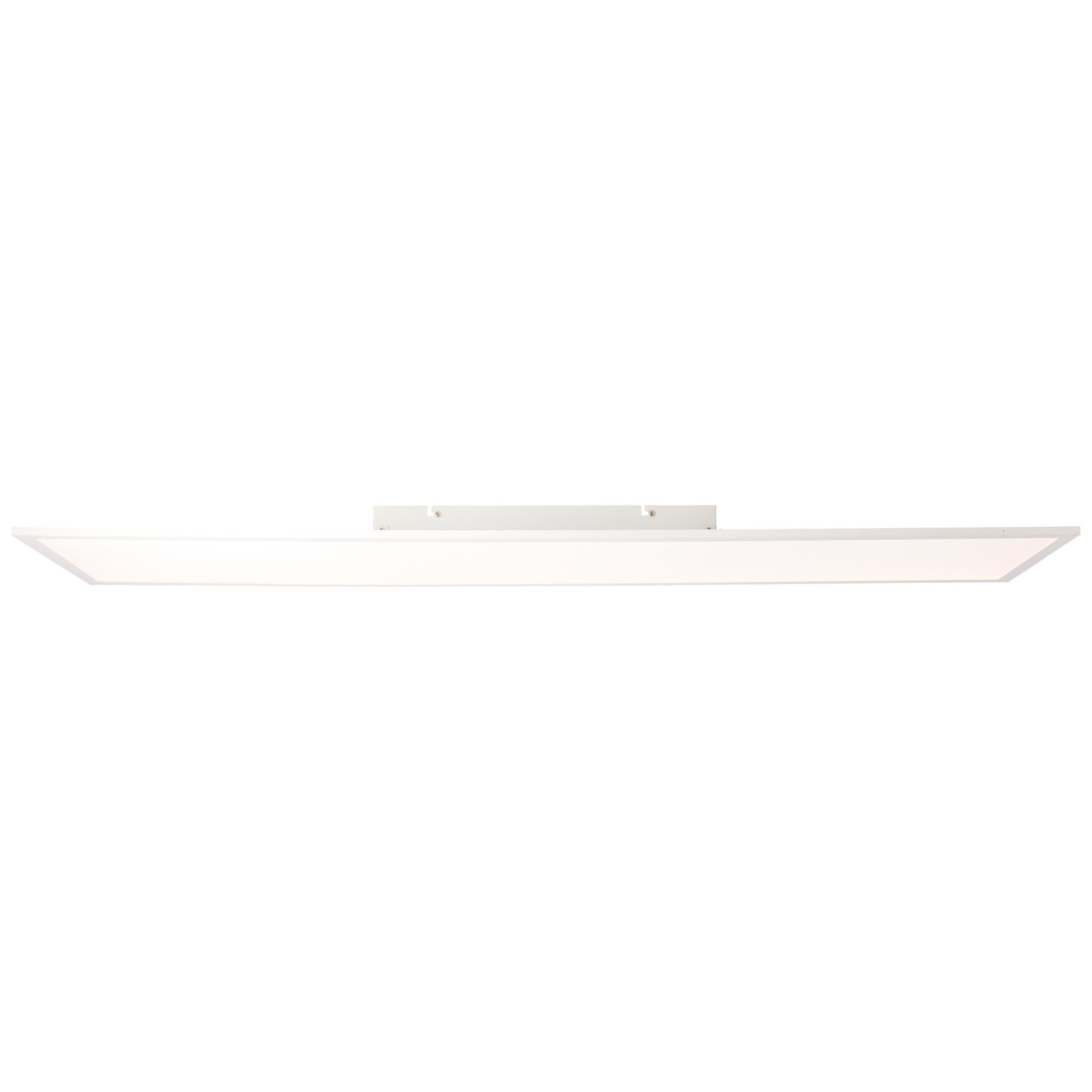 Brilliant LED Panel Buffi, LED wechselbar, Neutralweiß, 120 x 30 cm, 4000  lm, kaltweiß, Metall/Kunststoff, weiß
