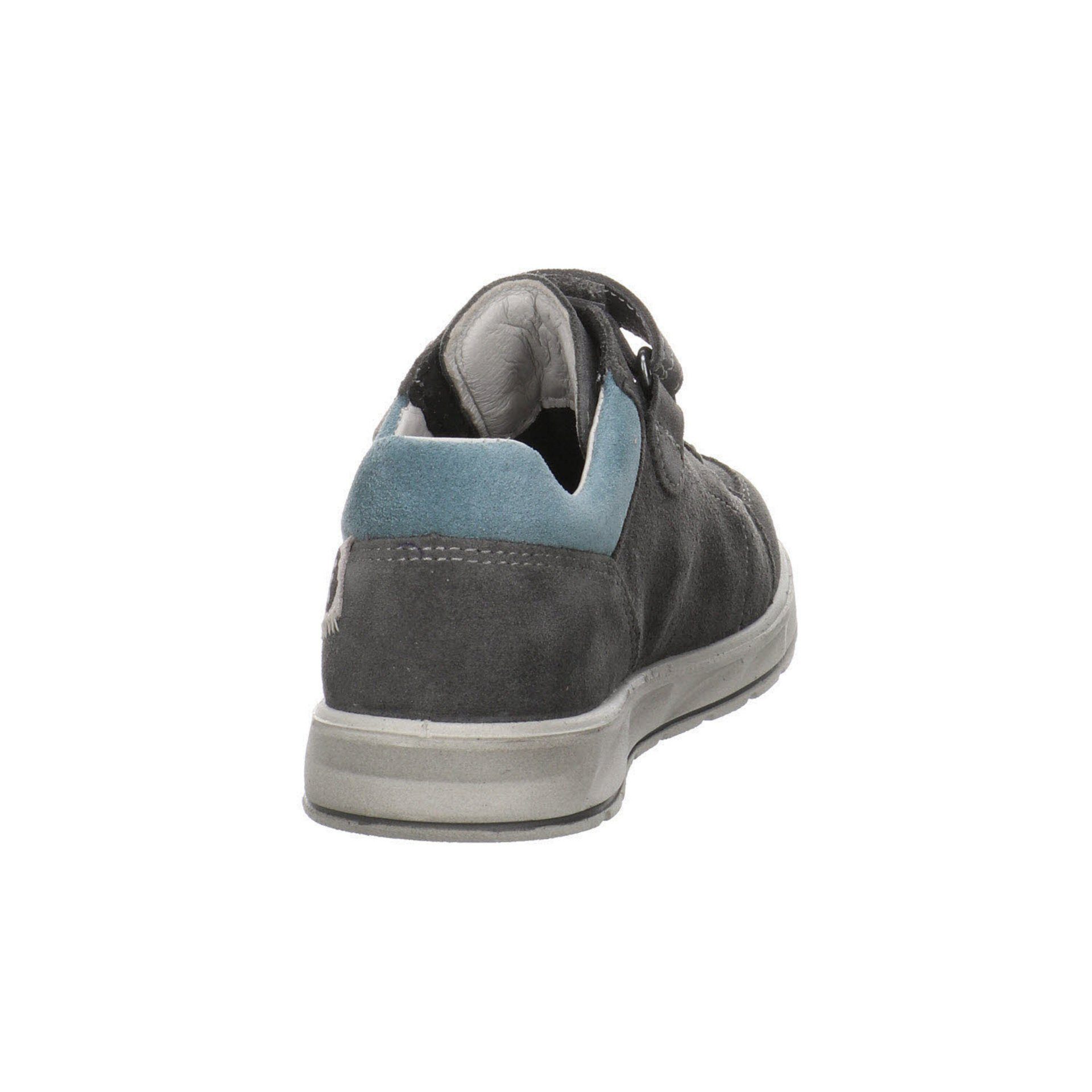 Jungen Schnürhalbschuhe Blau Luci Veloursleder Grau Klettschuh Ricosta Klettschuh