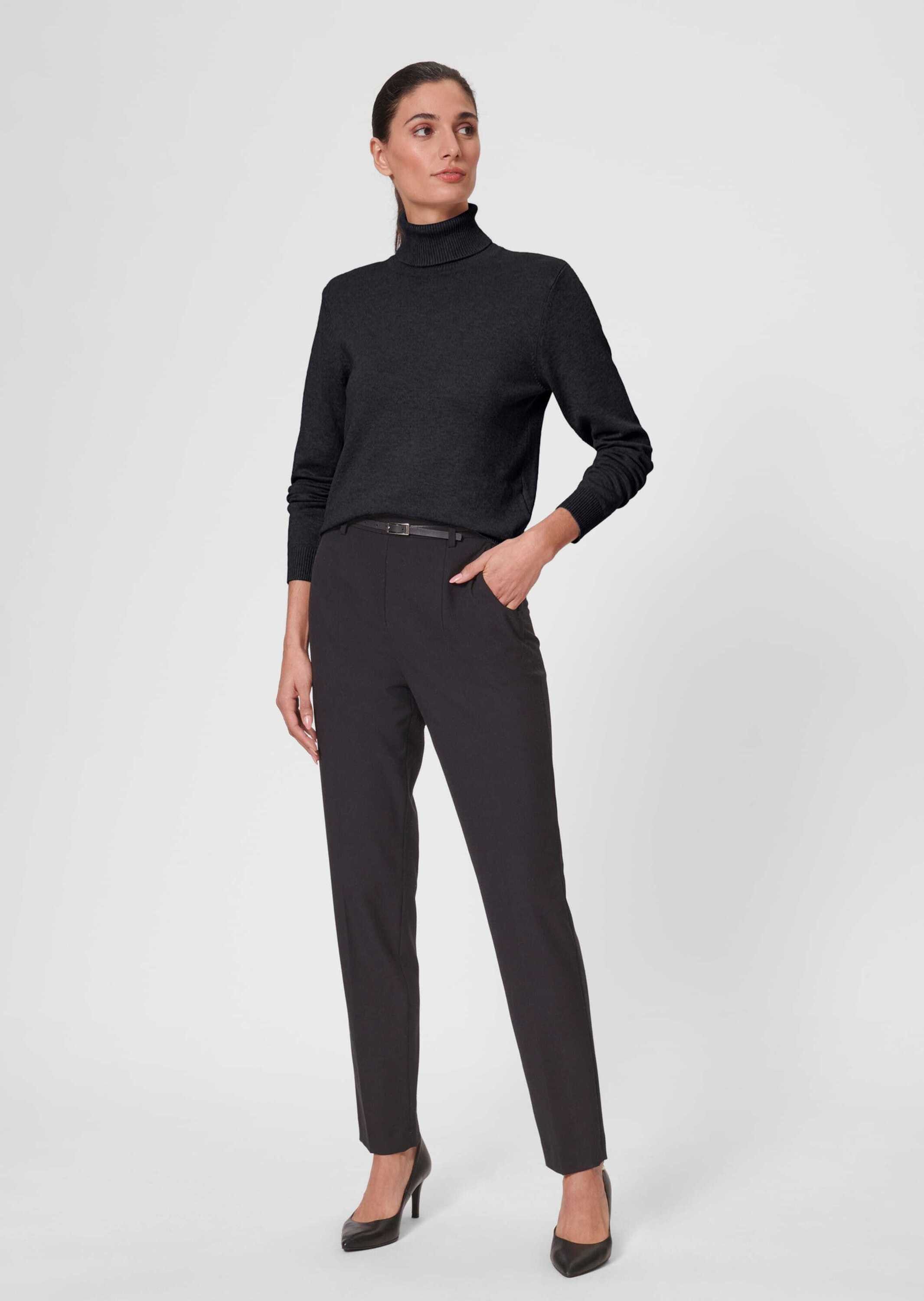 MADELEINE Strickpullover Schmaler Feinstrickpullover Schmaler Rollkragenpul günstig online kaufen