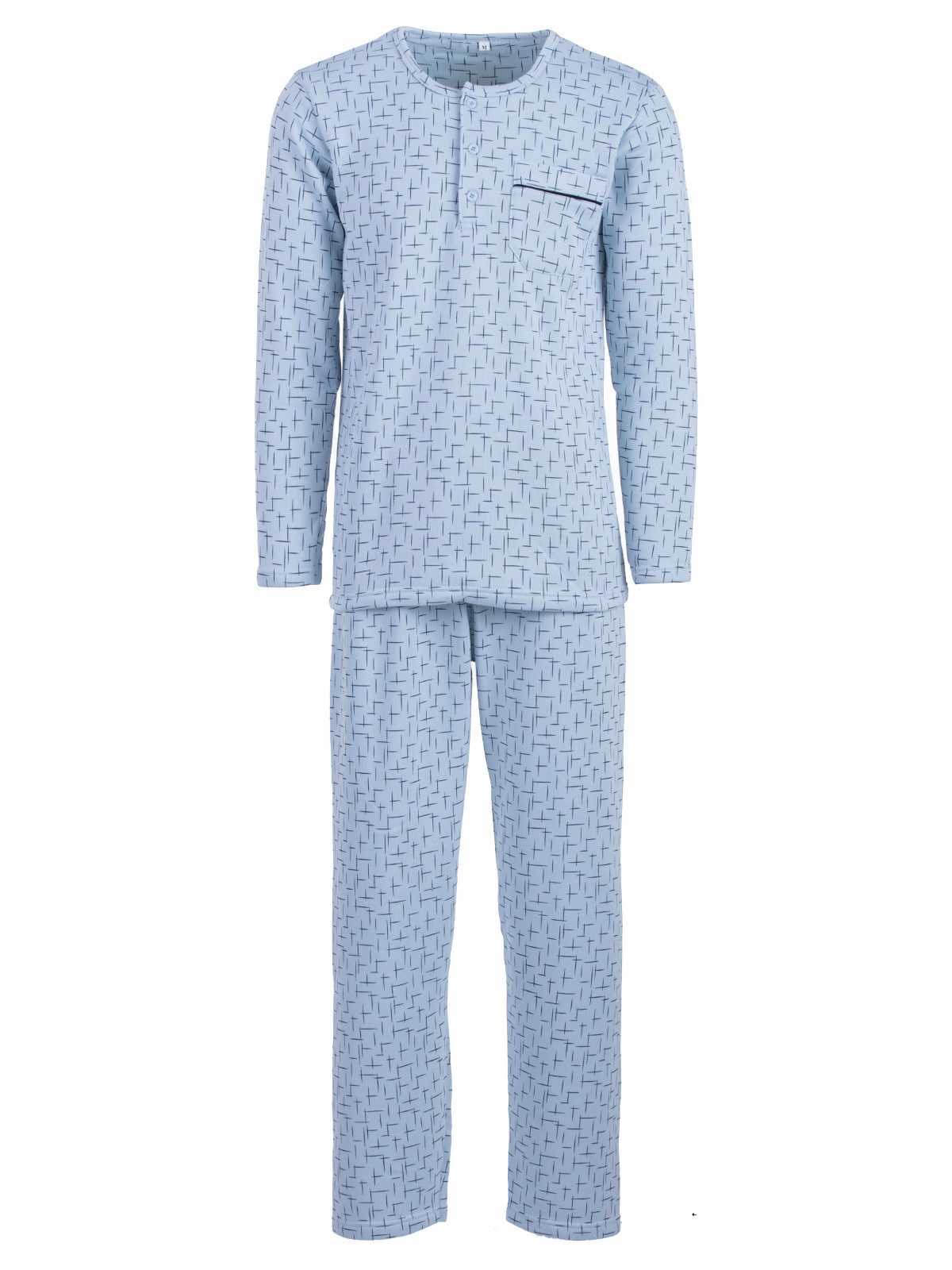 Lucky Schlafanzug Thermo Pyjama Set Langarm - Cross-over günstig online kaufen