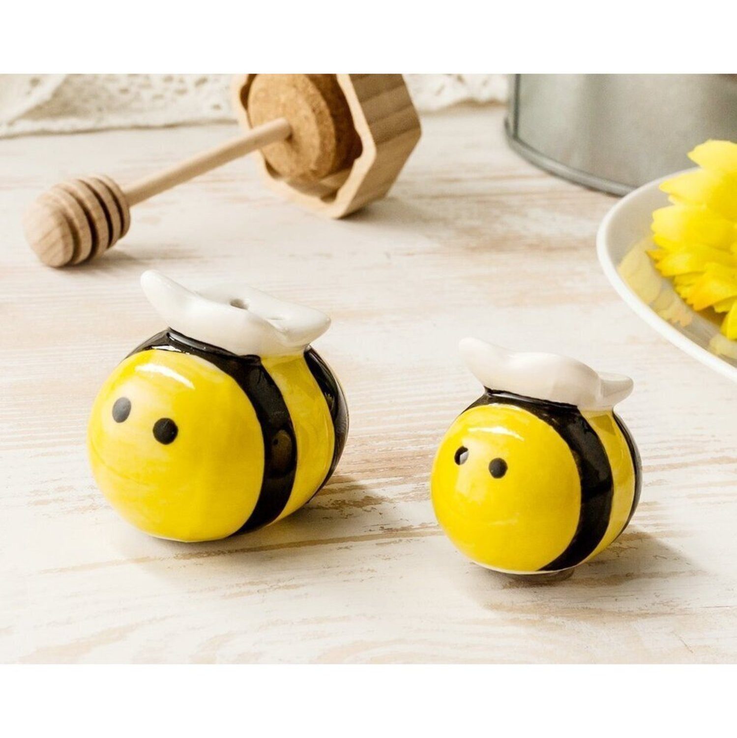 Gadget Master Salz- / Pfefferstreuer Bienen Salz- und Pfefferstreuer Set