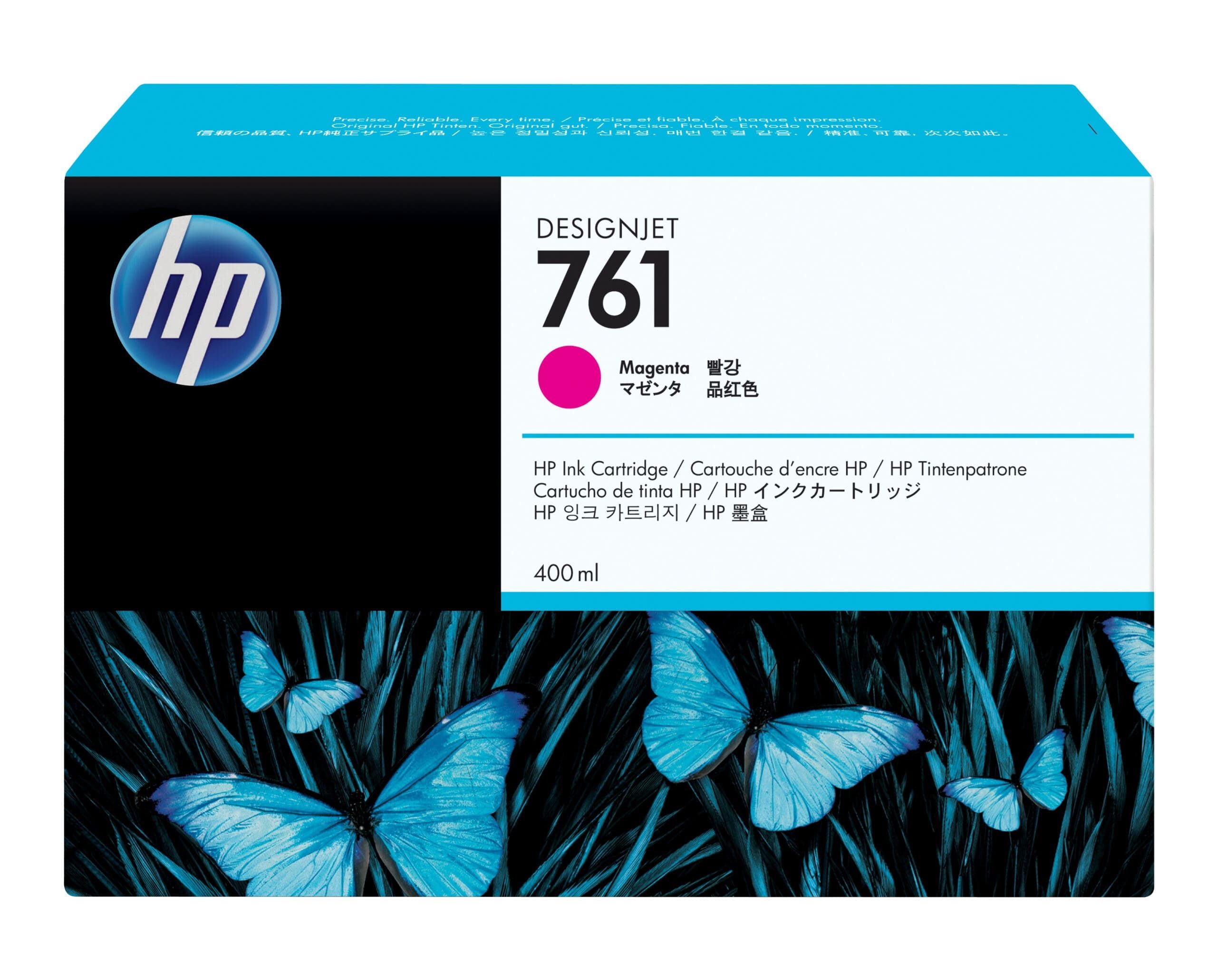 HP HP 761 Magenta DesignJet Druckerpatrone, 400 ml Tintenpatrone