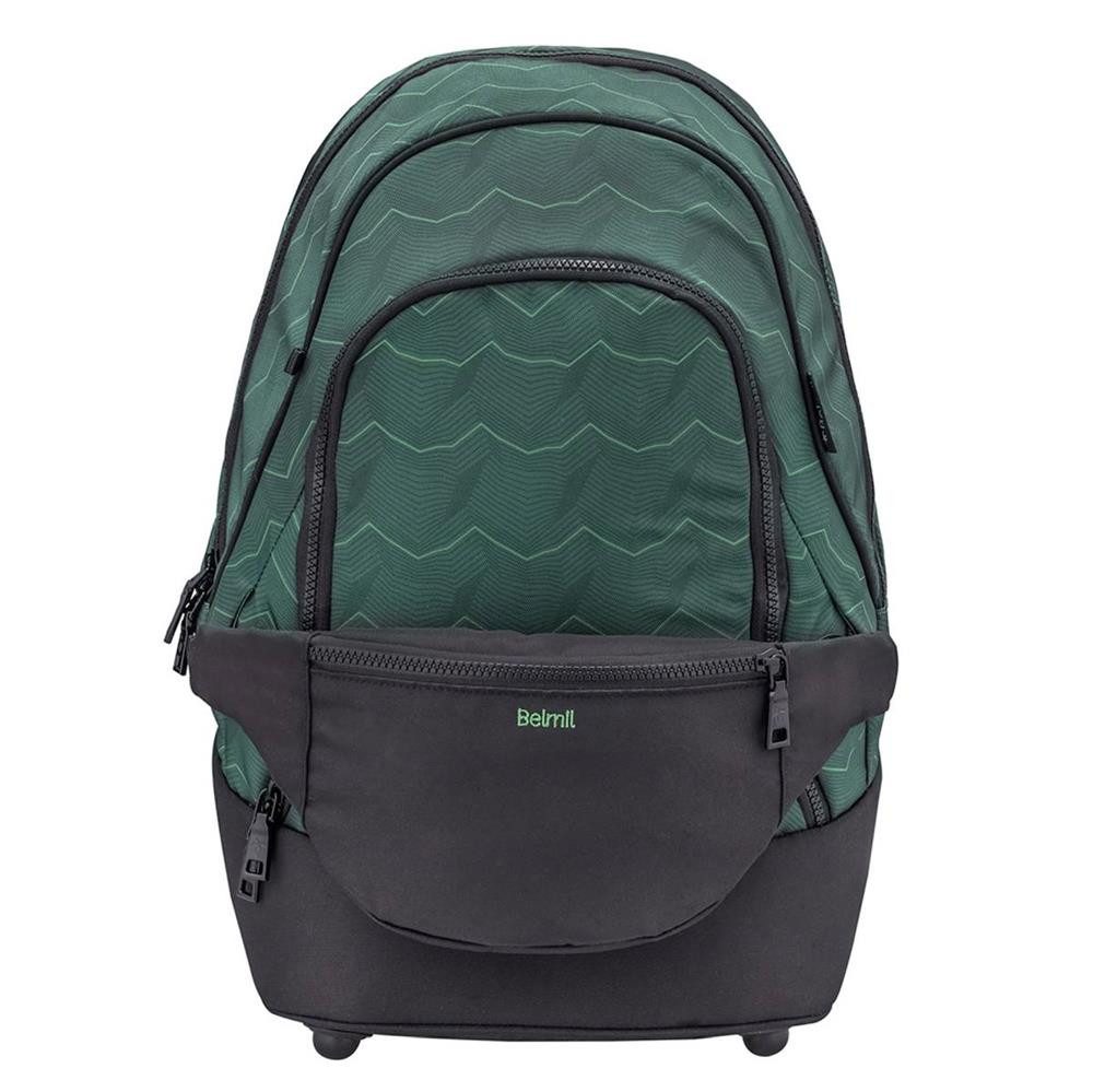 Belmil Schulrucksack "Premium Set 2-in-1" Rucksack & Hüfttasche 2025, 2tlg. Set ab 3. Klasse 130cm, Rucksack und Bauchtasche, für Jungen