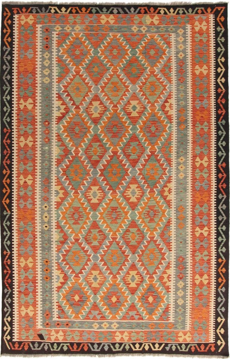 Orientteppich Kelim Afghan 202x307 Handgewebter Orientteppich, Nain Trading, rechteckig, Höhe: 3 mm