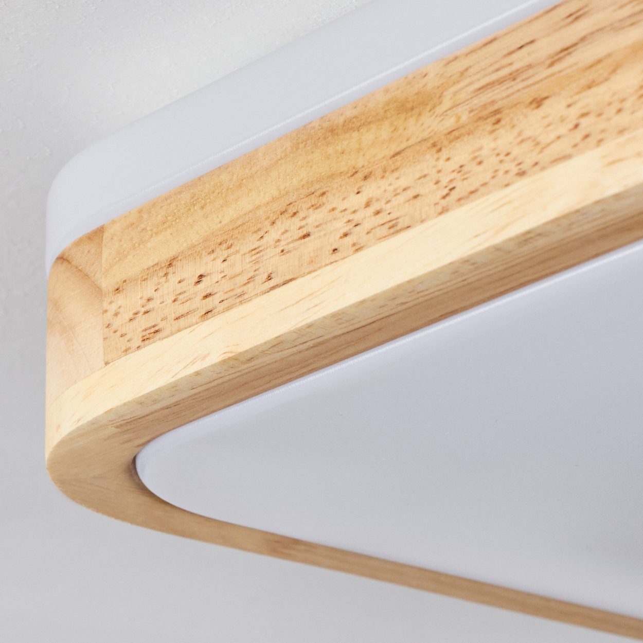 Kelvin Natur/Weiß, Deckenleuchte »Penne« aus 3000 in Metall/Holz/Kunststoff Deckenlampe moderne hofstein