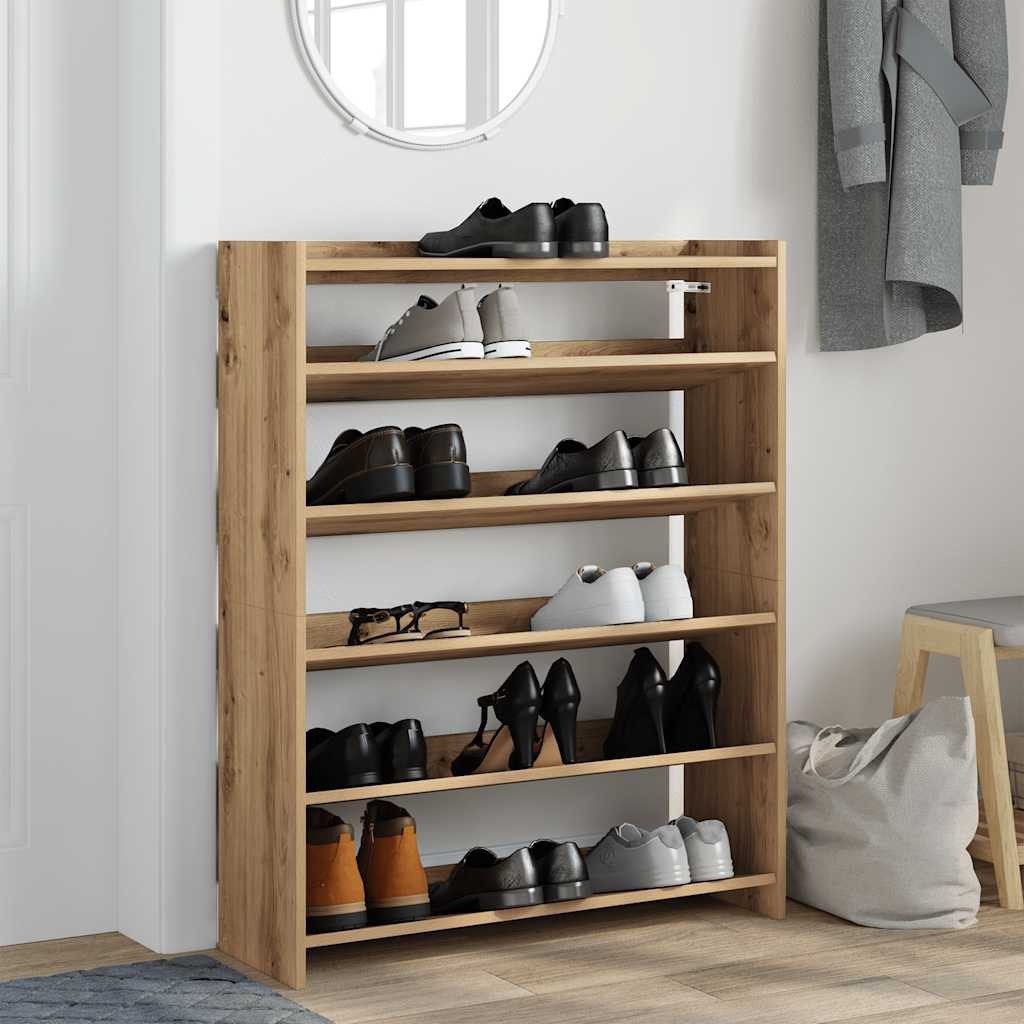 vidaXL Schuhregal Schuhregal Artisan-Eiche 80x25x100 cm günstig online kaufen