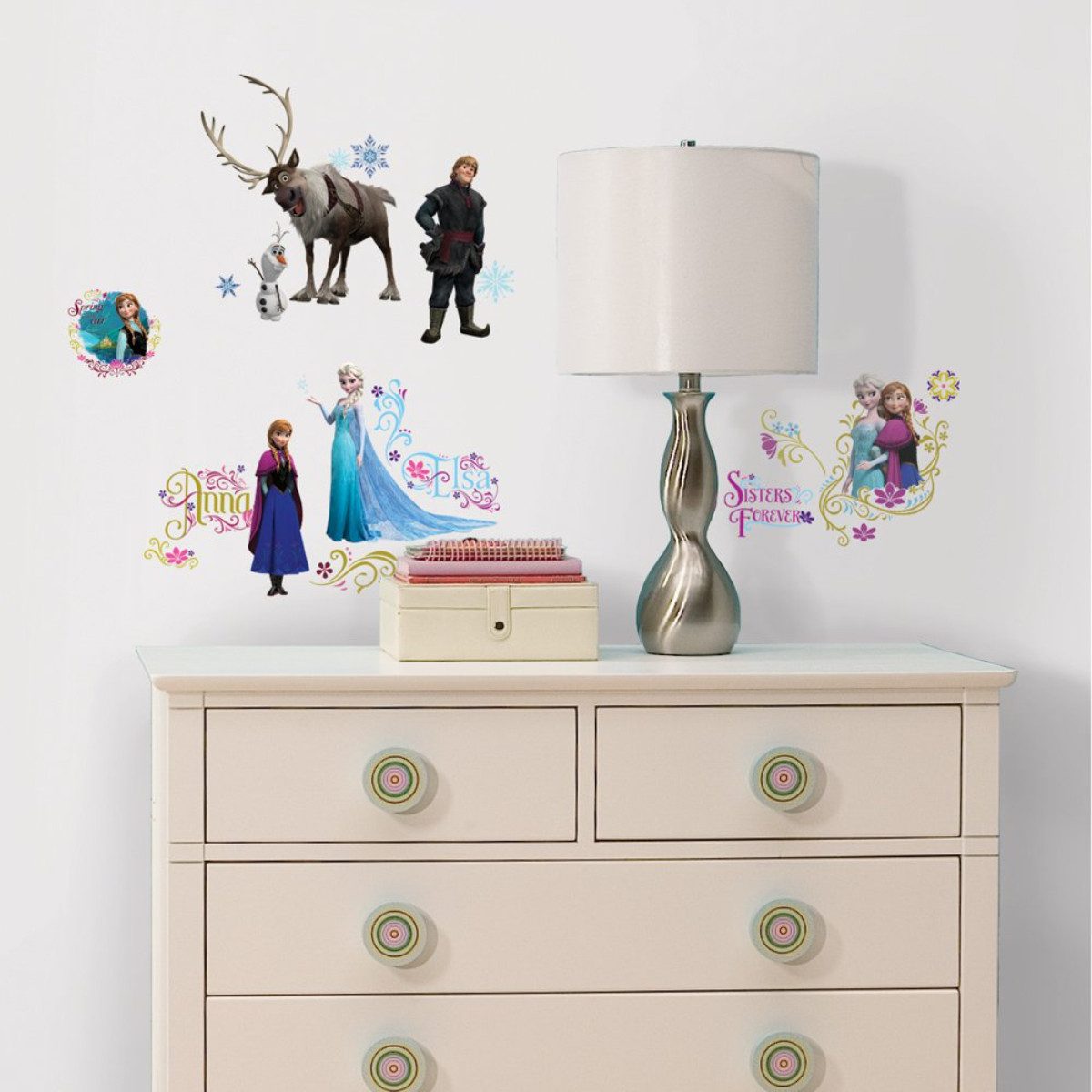Disney Frozen Wandsticker 36 Teile selbstklebend für Kinderzimmer (36 St)