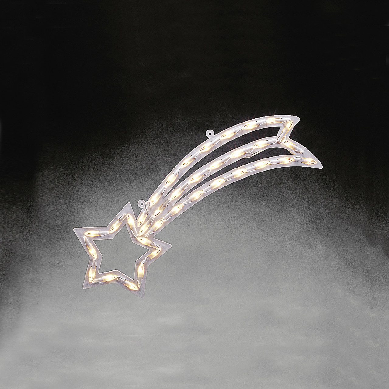 KONSTSMIDE Beleuchtetes Fensterbild Konstsmide LED Fenstersilhouette Komet warmweiße