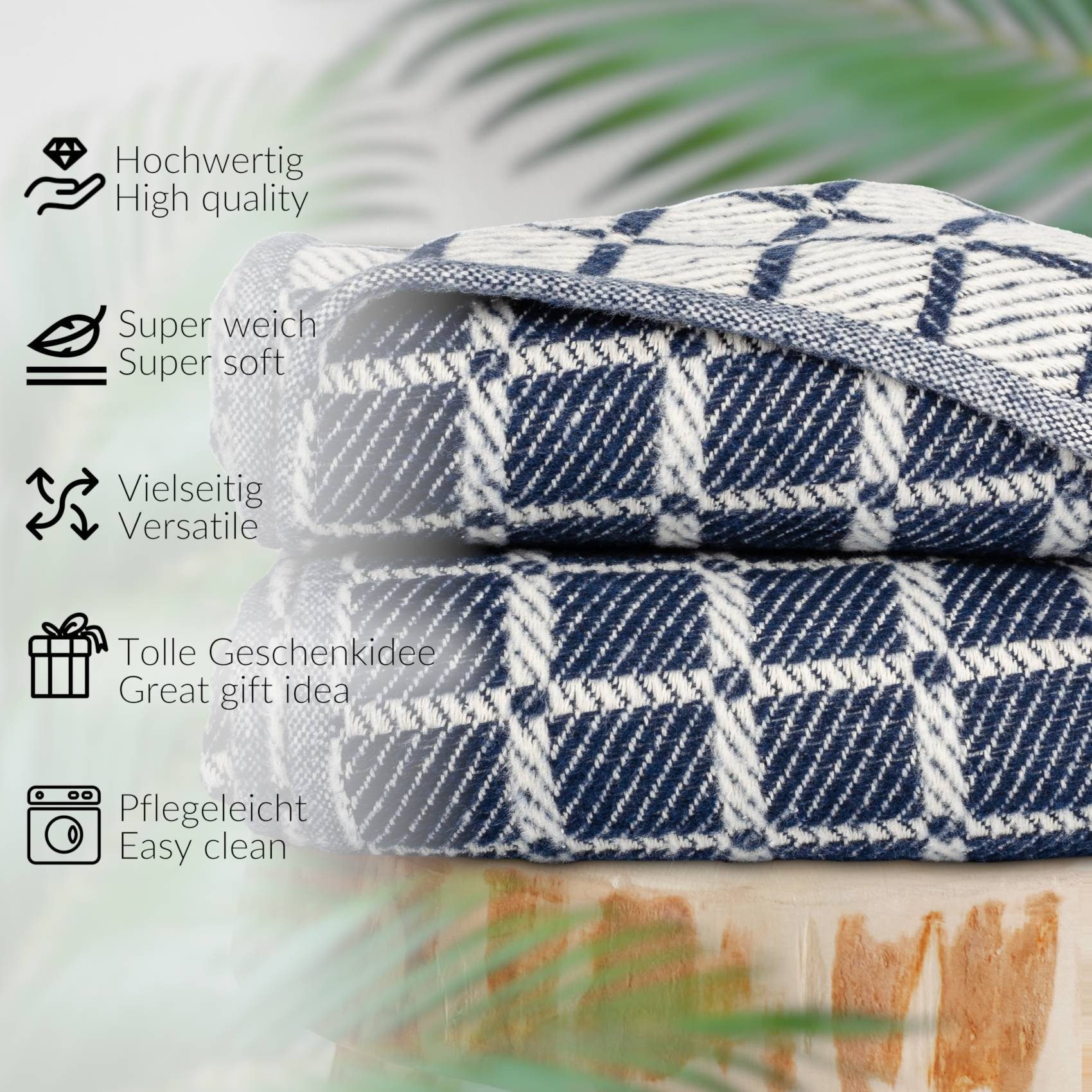 Plaid Tania weiche Kuscheldecke Tagesdecke hochwertig Reisedecke Wohndecke, günstig online kaufen