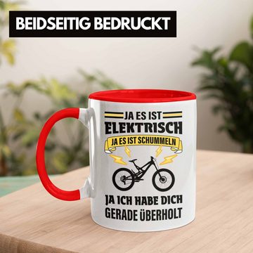 Trendation Tasse Trendation - Elektrofahrrad E-Bike Tasse mit Spruch Geschenk Ebike Lustige Geschenke Kaffeetasse