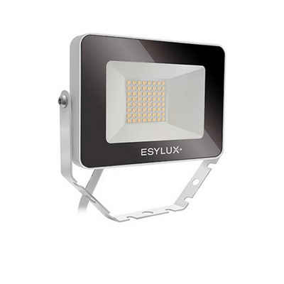 ESYLUX Flutlichtstrahler Esylux LED-Strahler 10W OFL/AFL BASIC 3000K ws 1LE