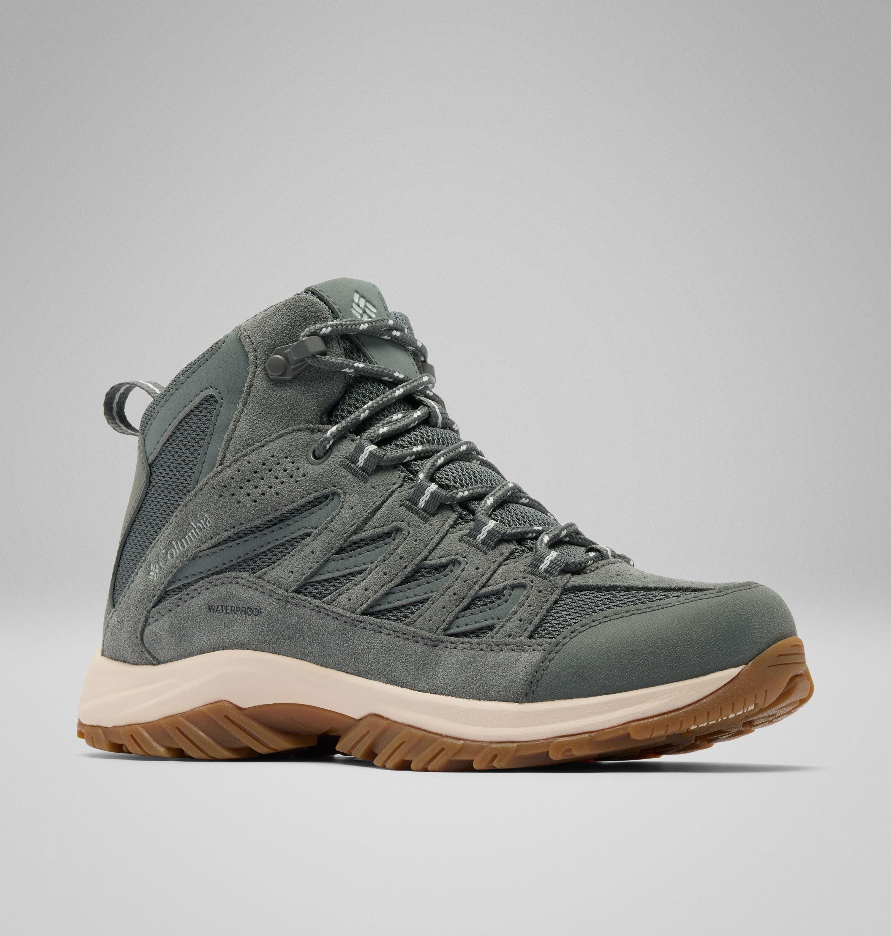 Columbia CRESTWOOD™ MID WATERPROOF Wanderschuh knöchelhohe Form, wasserdichte Ausführung, profilierte Gummilaufsohle