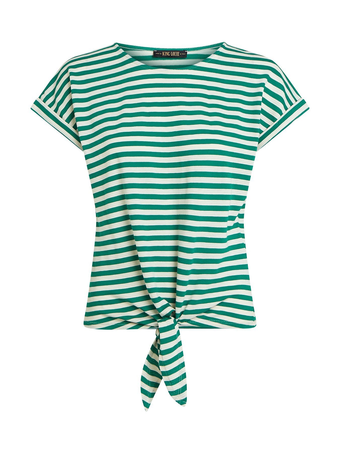 King Louie Kurzarmshirt Aria Knot Shirt Chopito Stripe