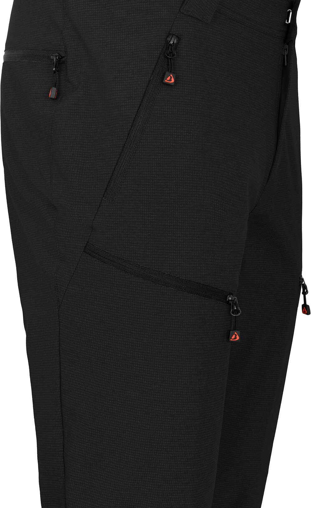 Bergson Zip-off-Hose PORI Zipp-Off Damen Wanderhose, Langgrößen, elastisch, robust, schwarz