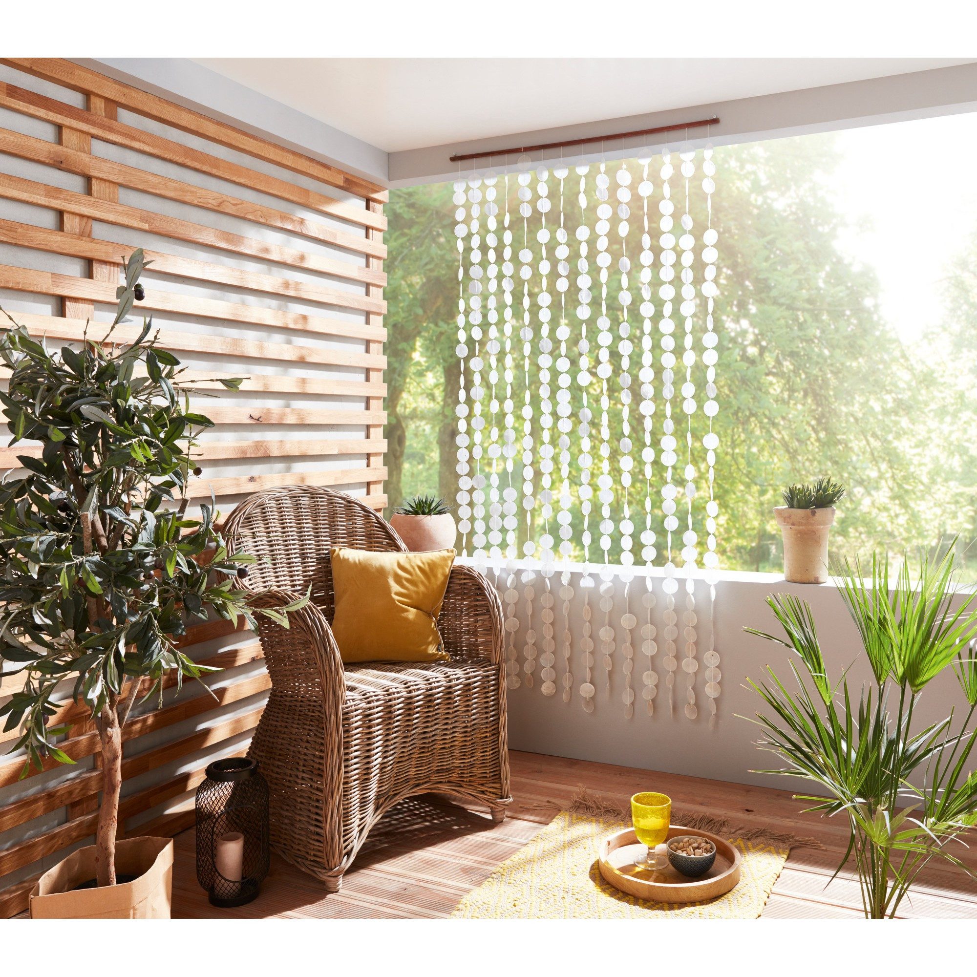 Frank Flechtwaren Türvorhang, Türvorhang Capiz günstig online kaufen