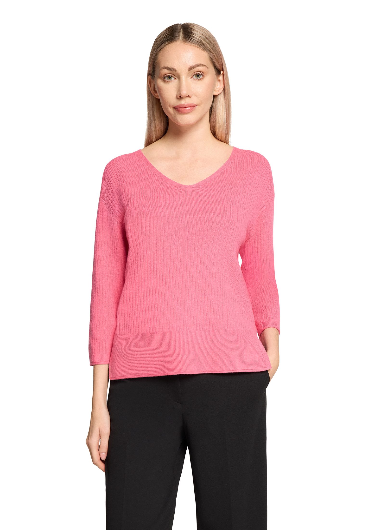 Betty Barclay Strickpullover Damen mit V-Ausschnitt (1-tlg)