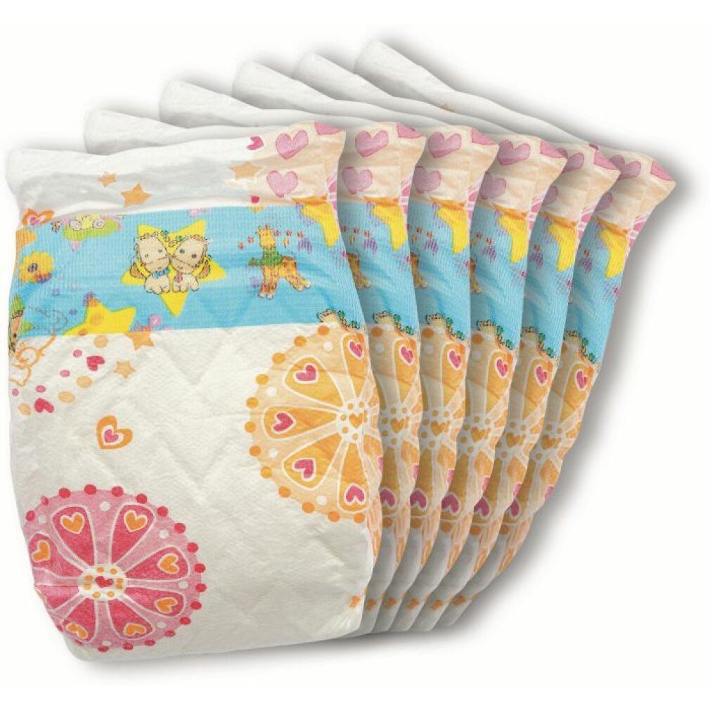 Heless Puppenkleidung Puppenwindeln - 6 Stück, 35-50 cm