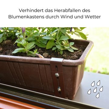GarPet Blumenkastenhalter FixPot Blumenkasten Halterung für Fensterbank anthrazit