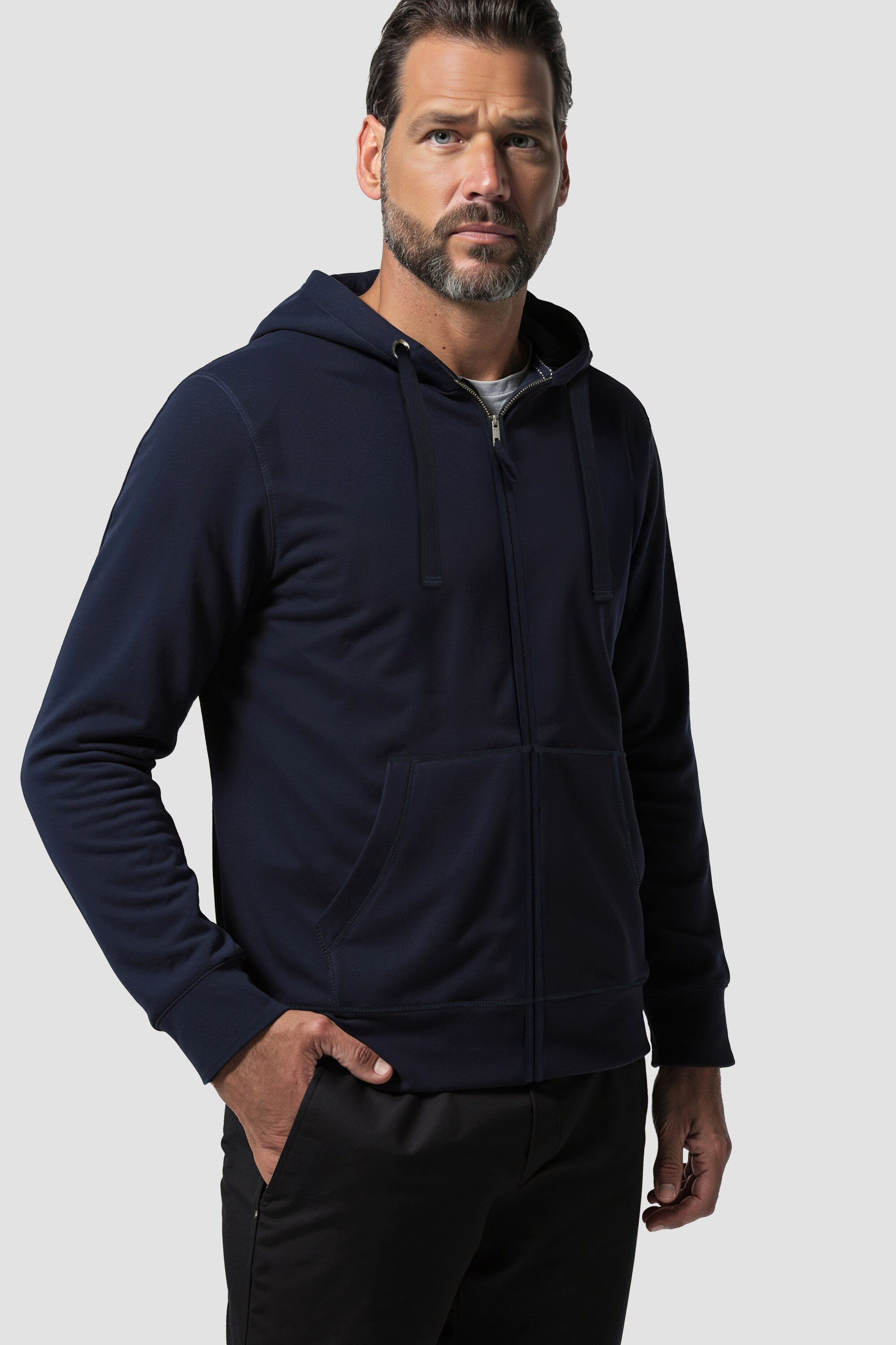 JP1880 Fleecejacke Hoodiejacke Sweat bis 8 XL